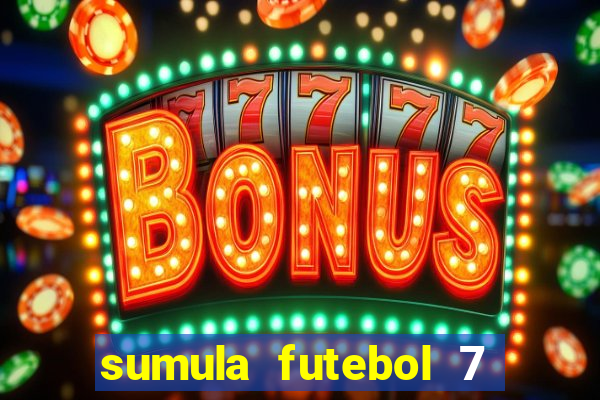 sumula futebol 7 society excel